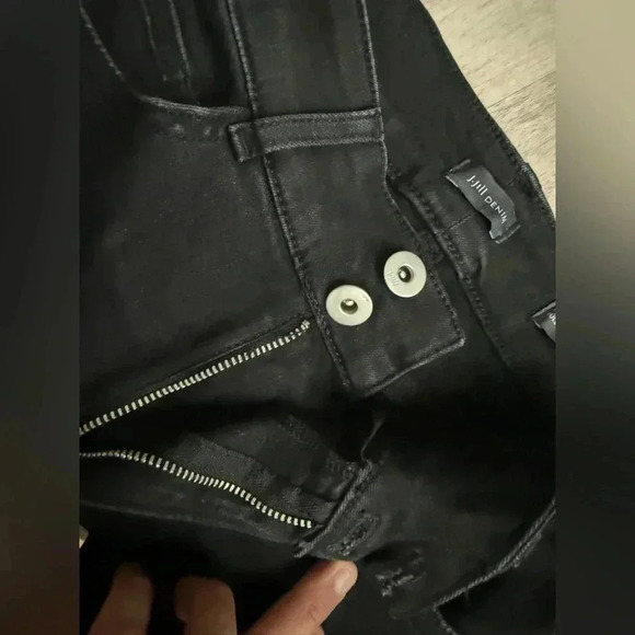 NWT J JILL High Rise Pants Black Size 4 Full Leg - Picture 6 of 11